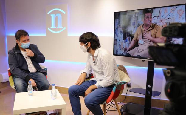 El actor Secun de la Rosa durante una entrevista en leonoticias.