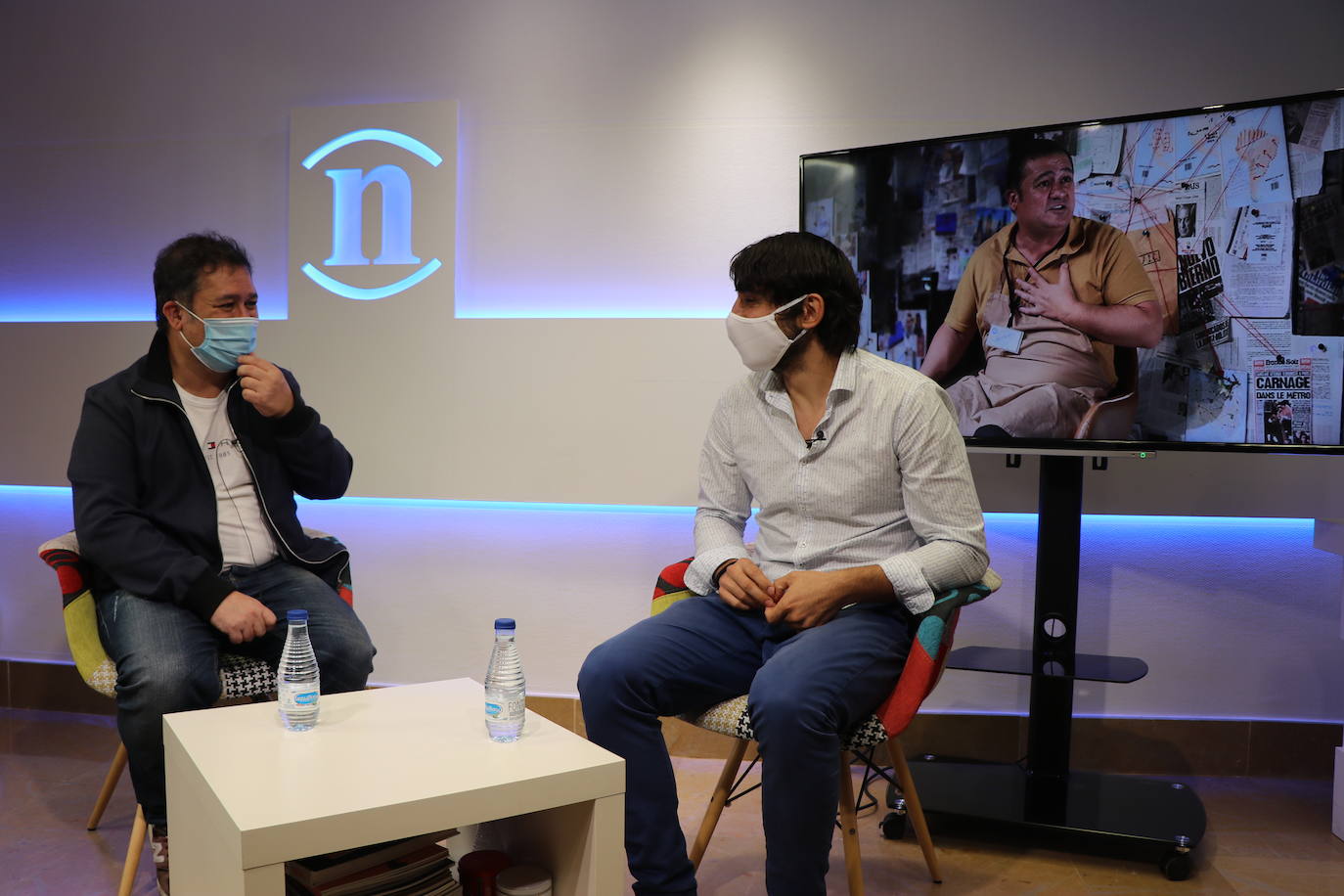 El actor Secun de la Rosa durante una entrevista en leonoticias.