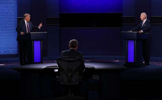 Debate presidencial entre Donald Trump y Joe Biden