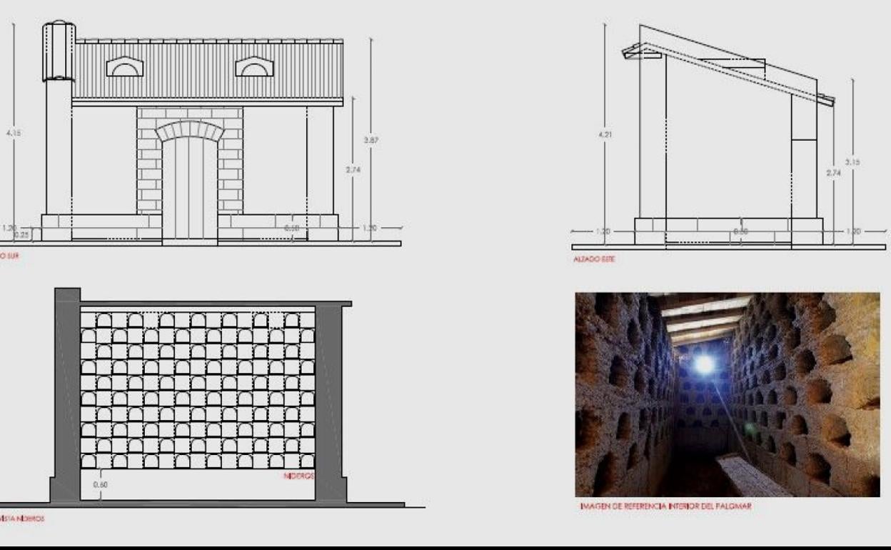 Imagen del proyecto de palomar acometido por Santa María del Páramo.