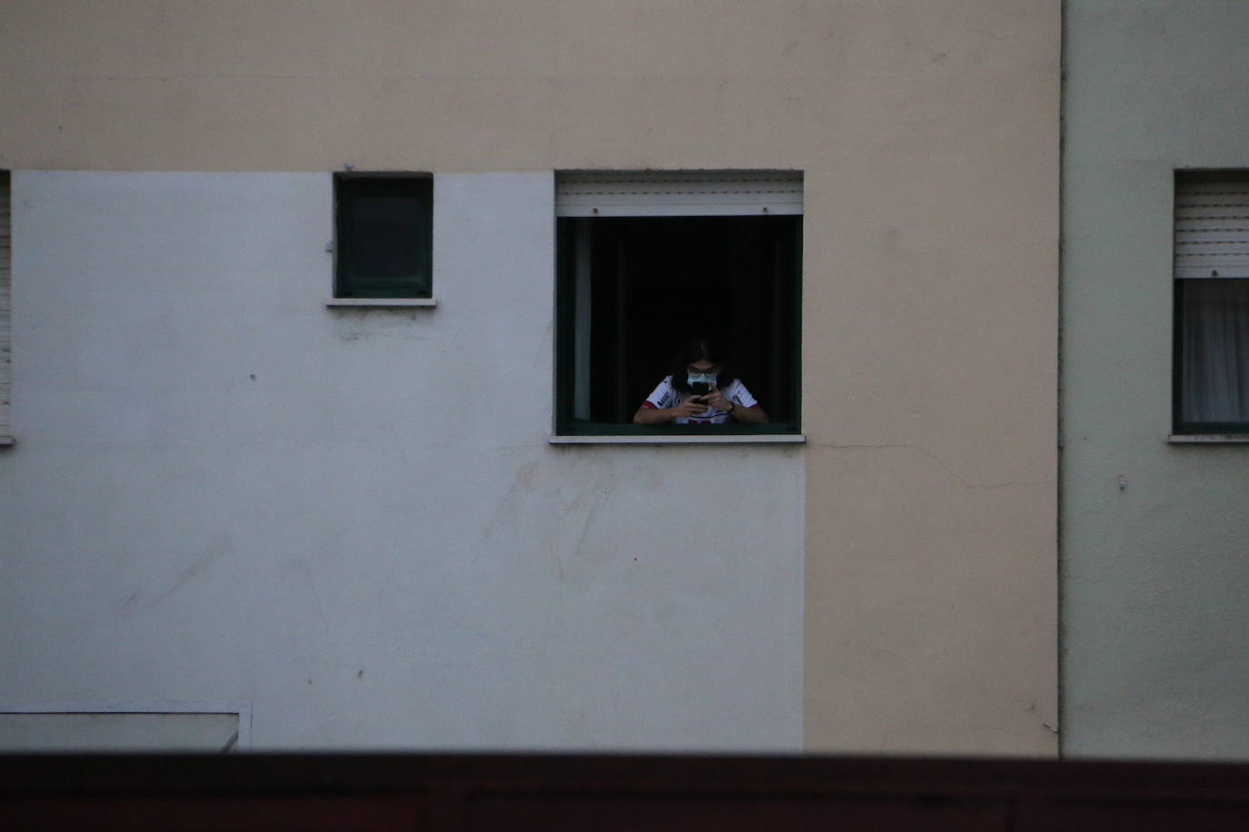 Aplauso sanitario en la Residencia Doña Sancha. 