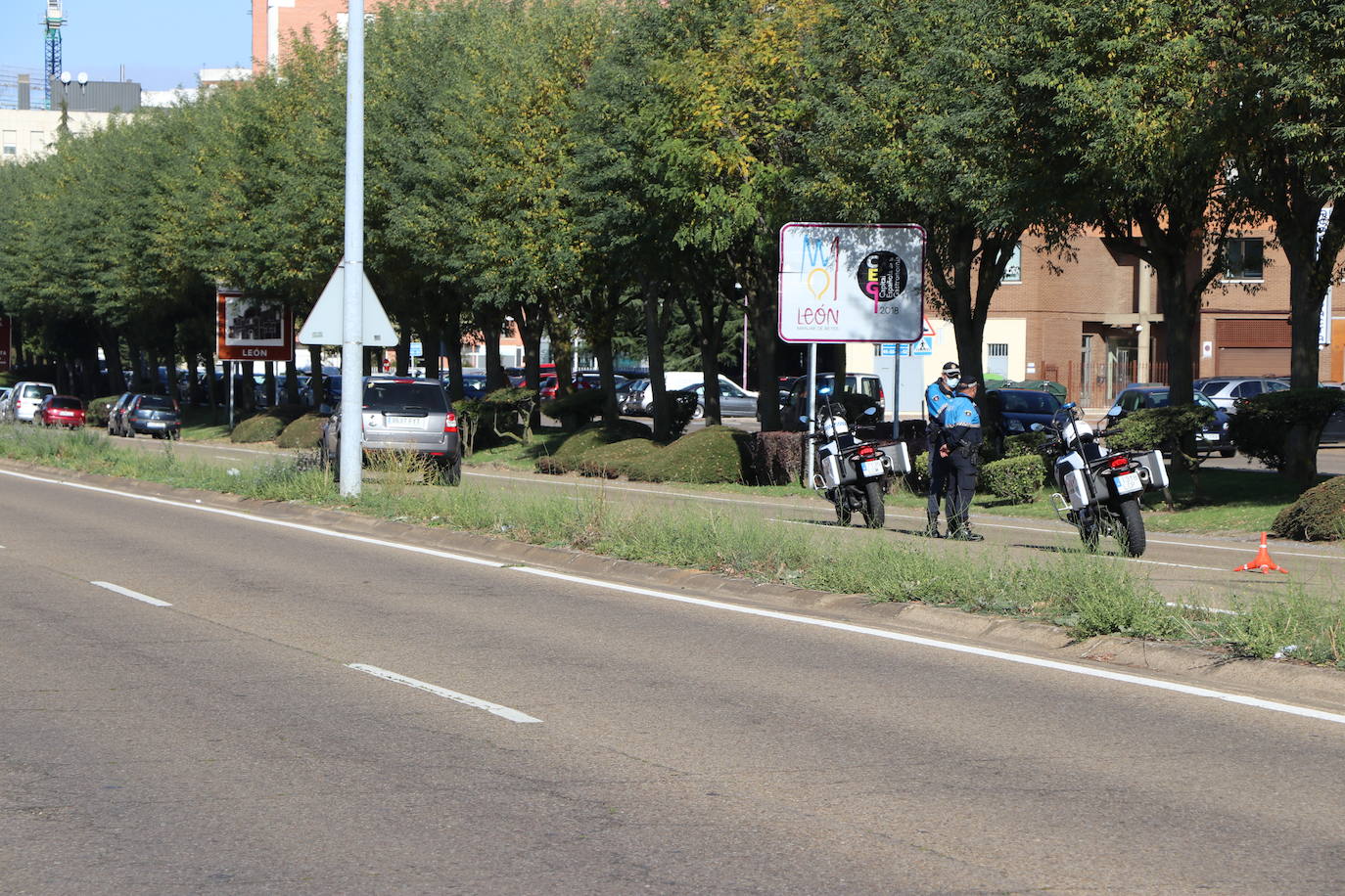 Fotos: Controles de acceso a León