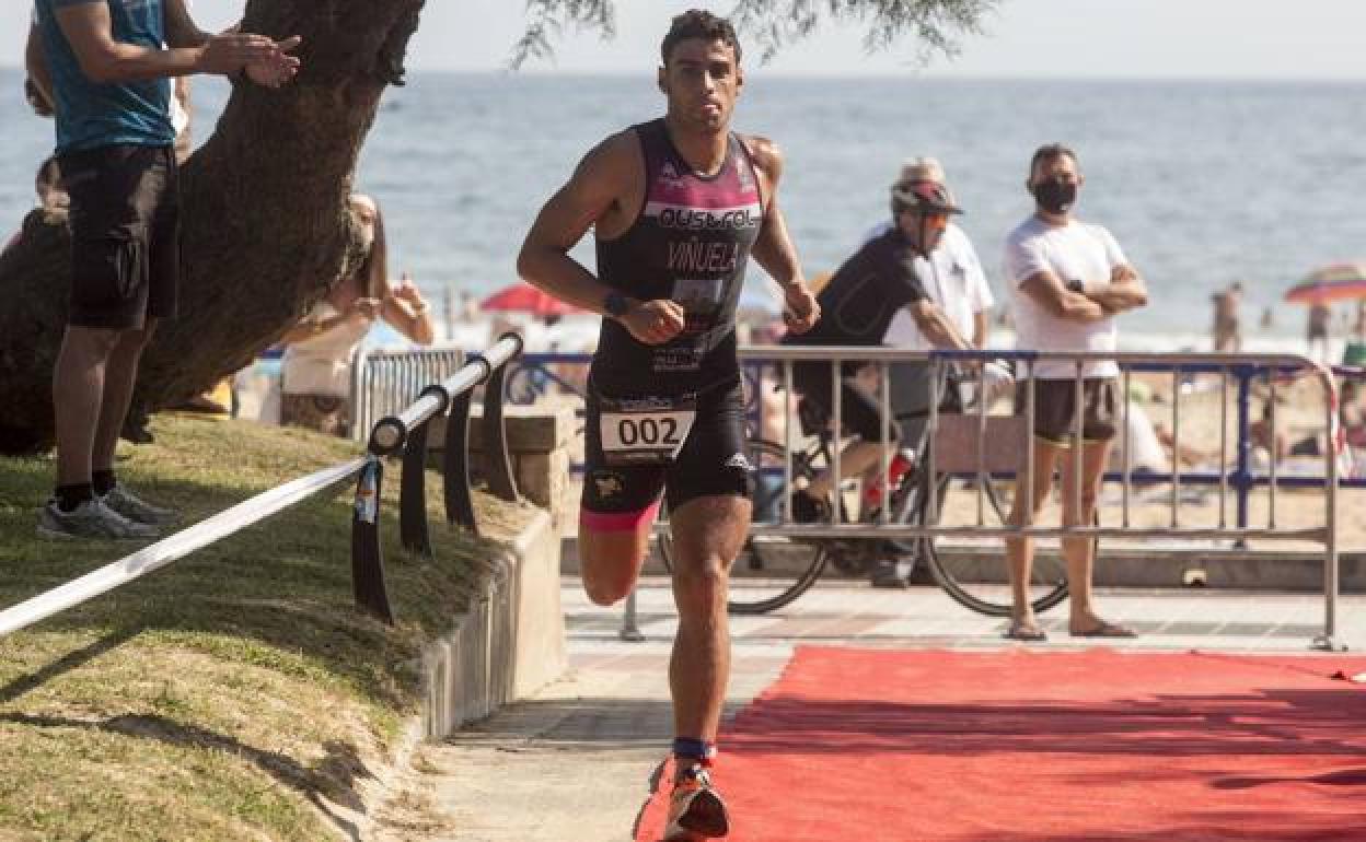 Una de las pruebas en las que participó el triatleta esta temporada.