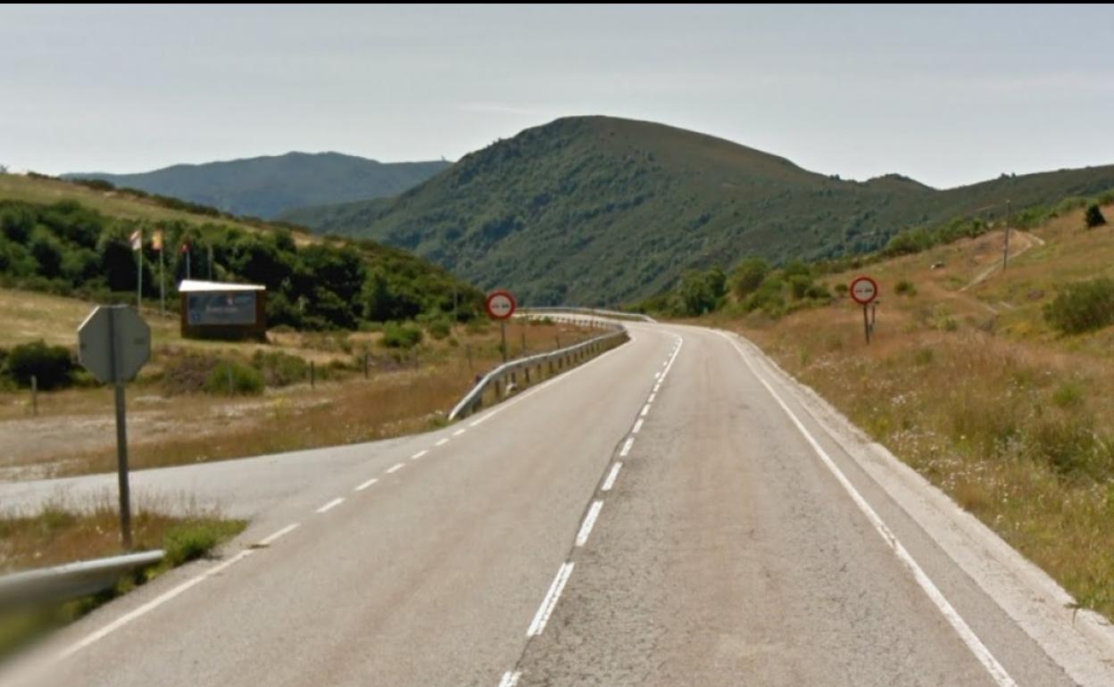 Vista de la carretera que será objeto de intervención. 