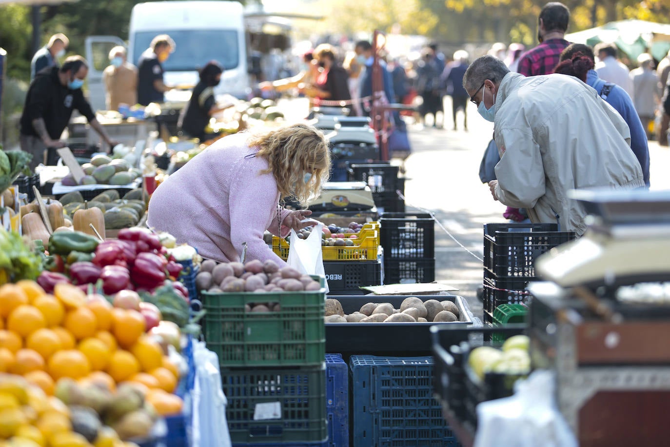 Pablo Fernández celebra una rueda de prensa en esta zona de la capital leonesa.
