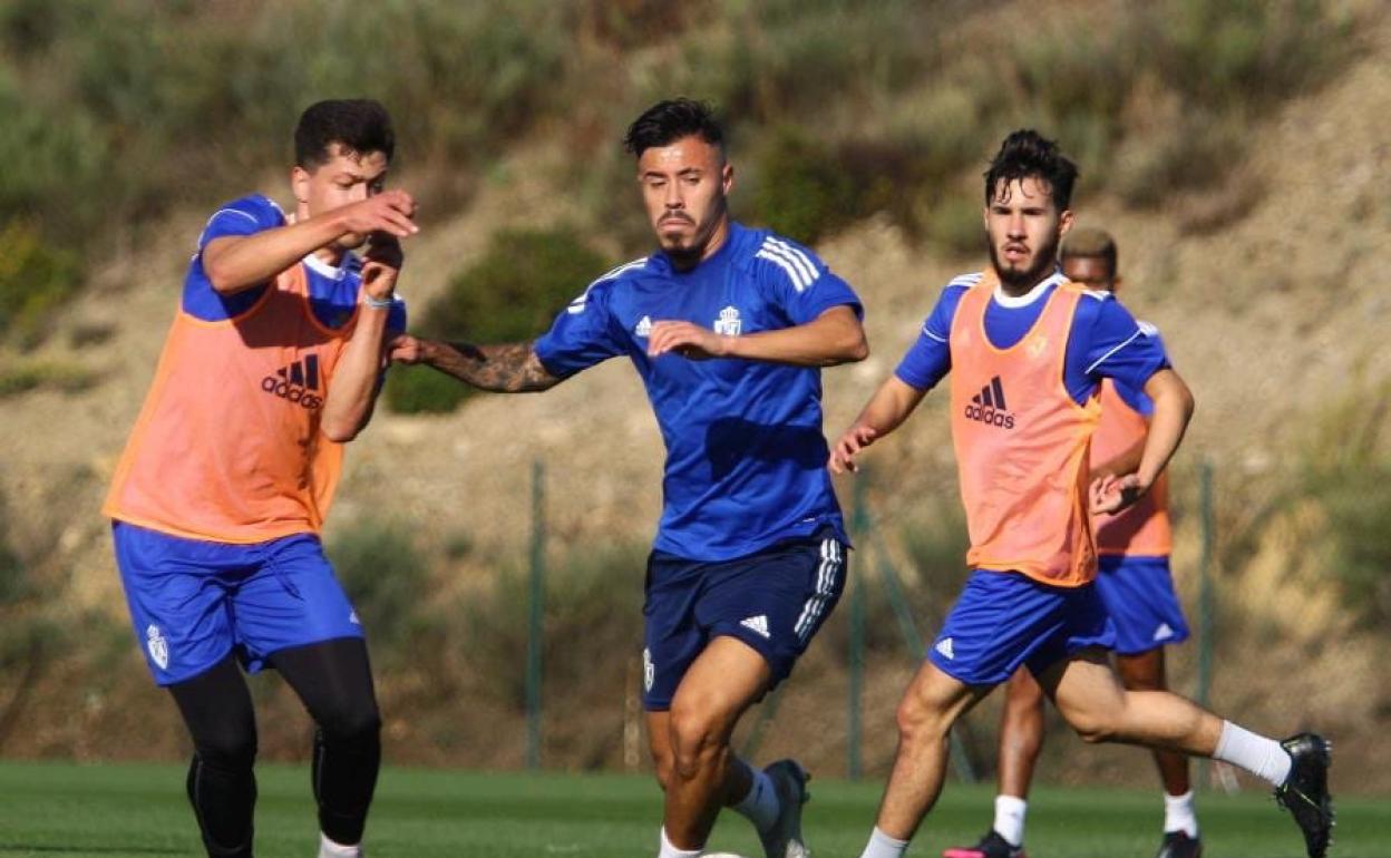 Entrenamiento de la Ponferradina de esta semana.