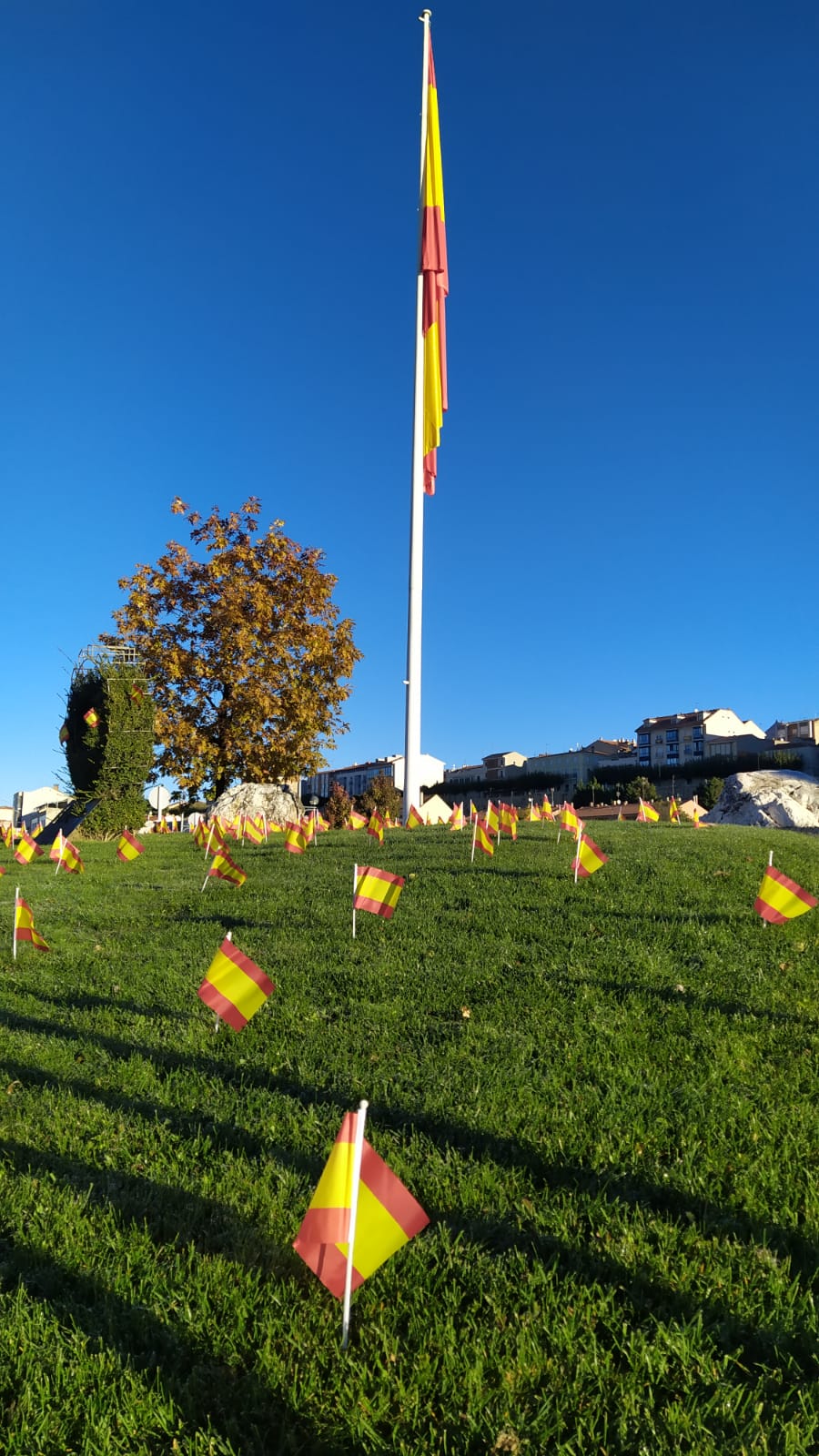 Banderas de España en Astorga. 