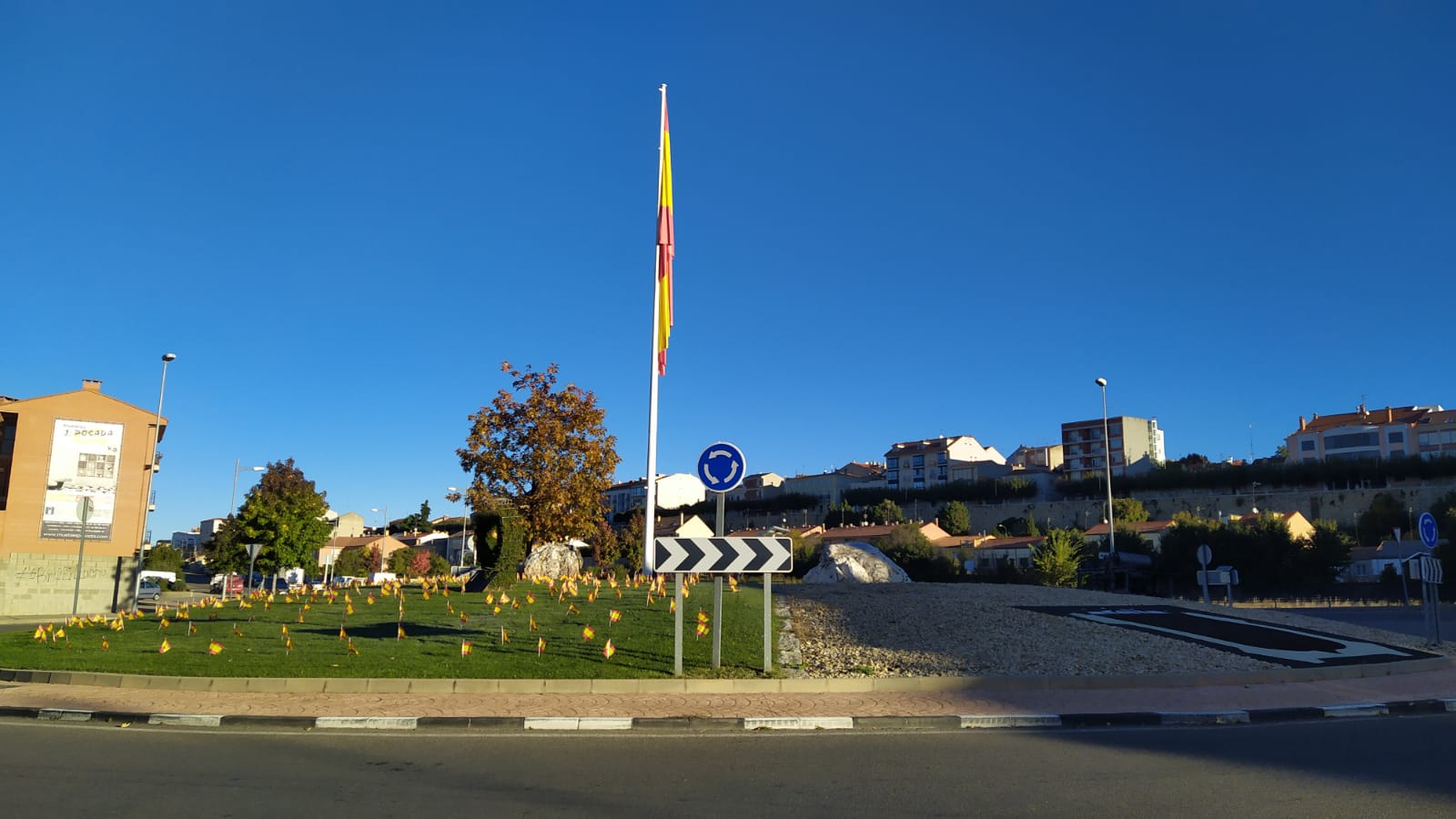 Banderas de España en Astorga. 