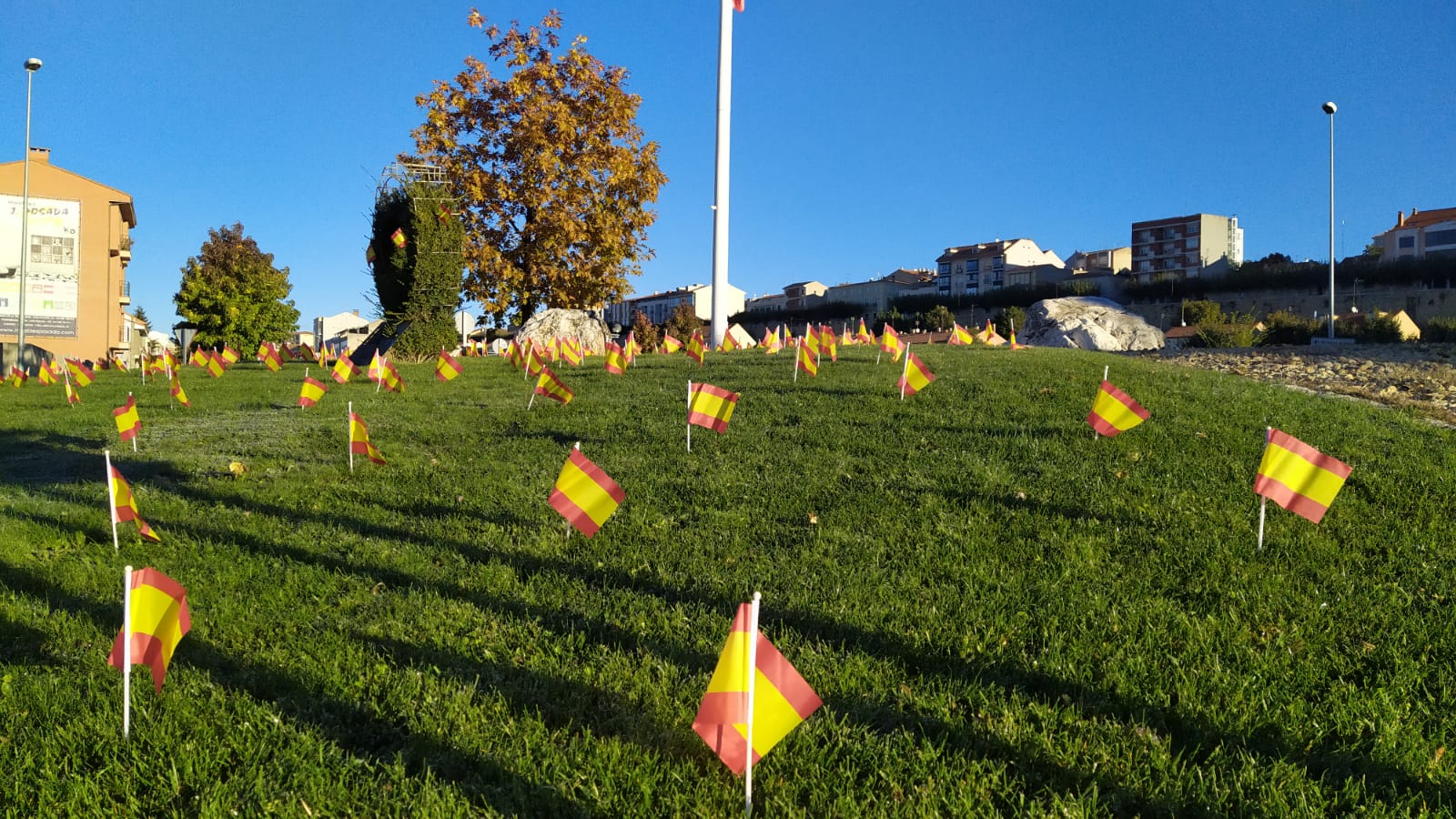 Banderas de España en Astorga. 