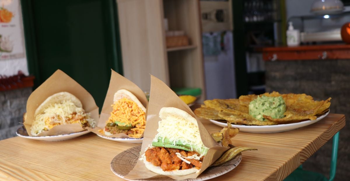 Arepas Lovers en la calle Santa Ana ofrece la mejor comida venezolana.