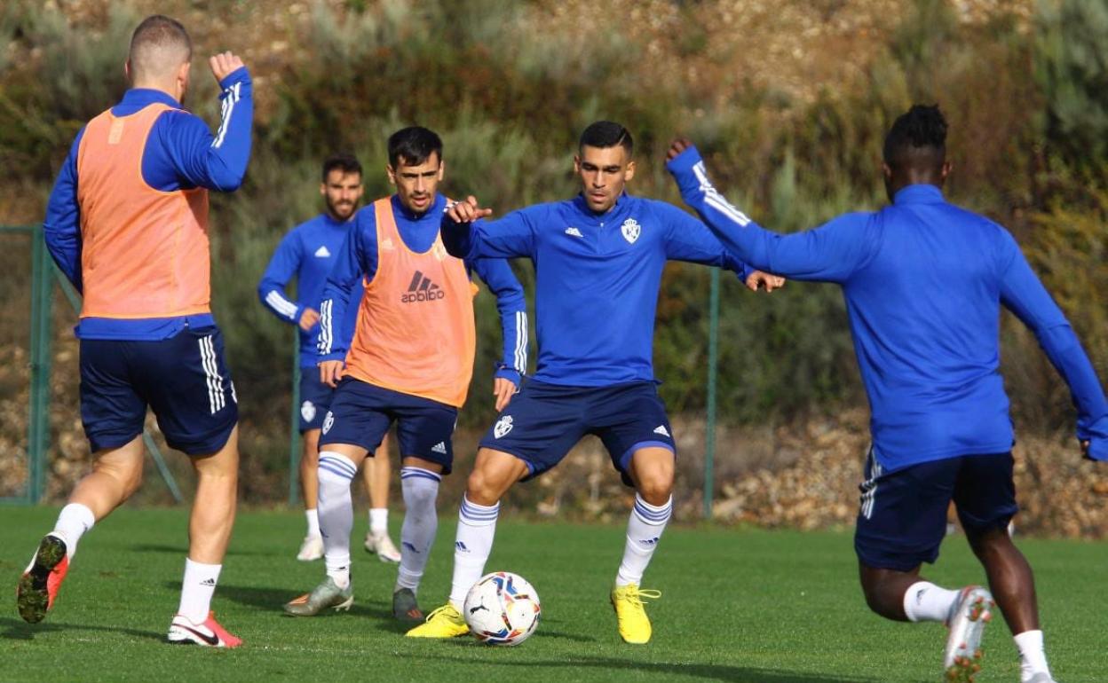 Entrenamiento de la Ponferradina de esta semana.