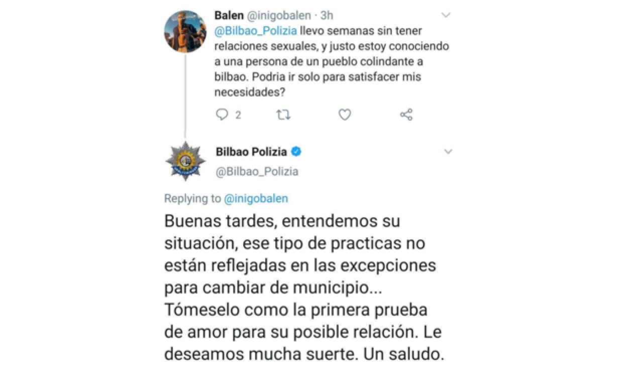 Imagen de la respuesta de la Policía. 