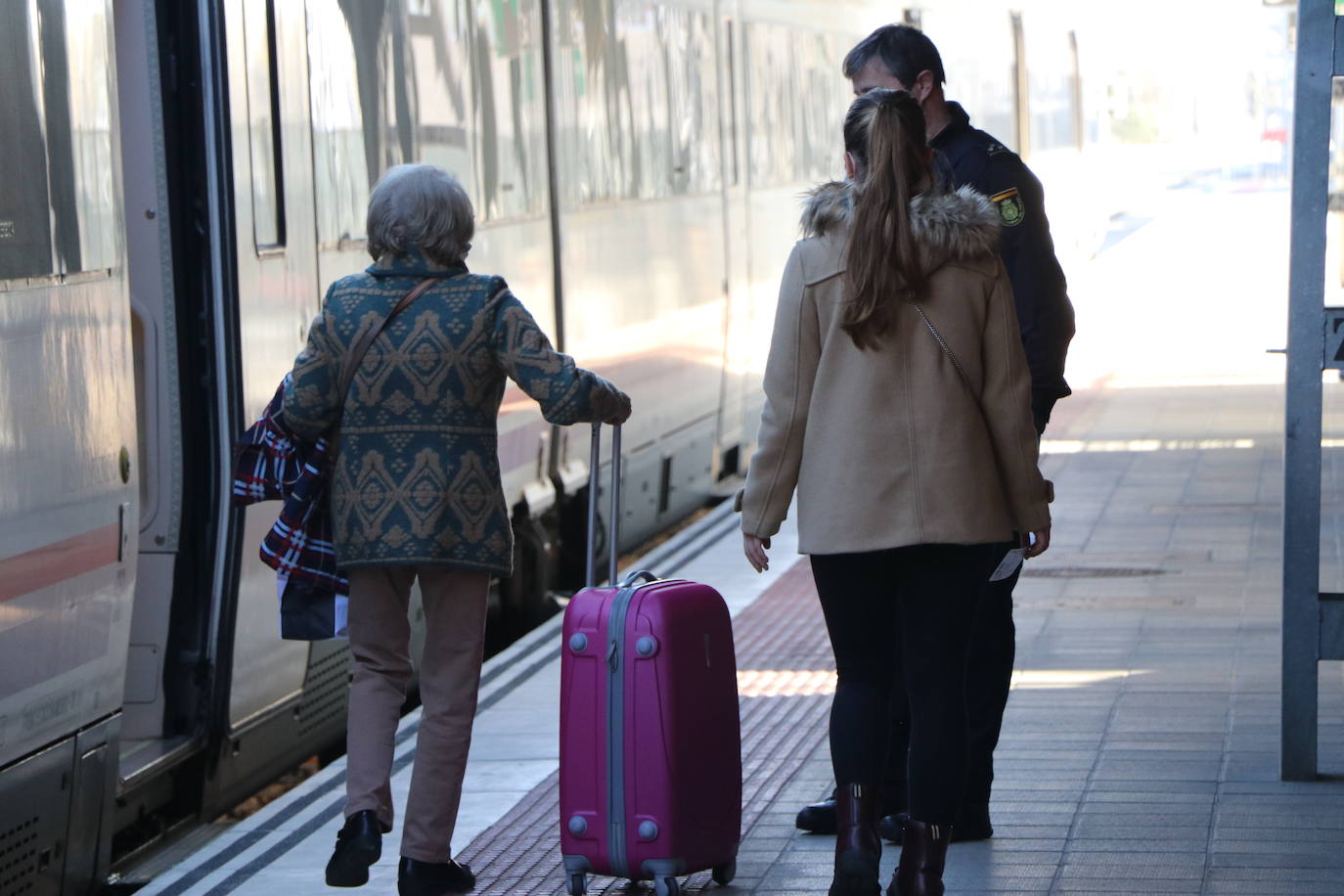 Fotos: Primeros controles en la Estación de Tren