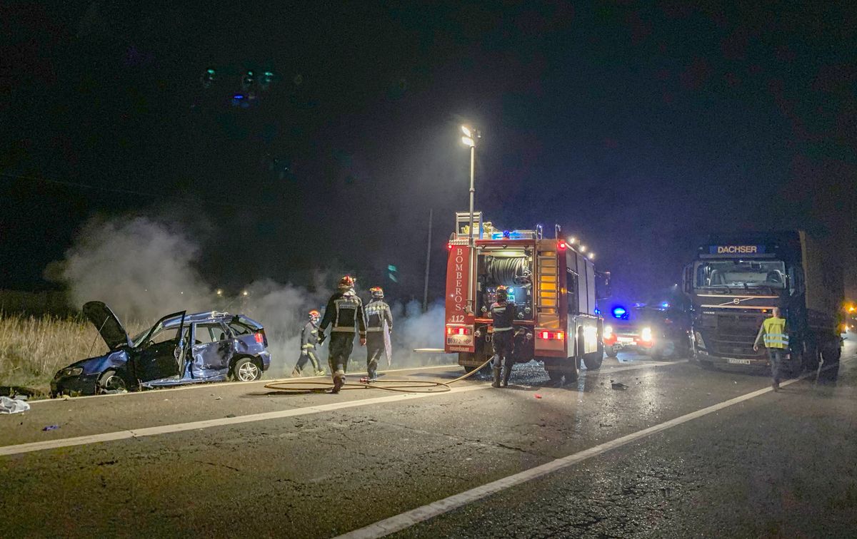 Fotos: Accidente mortal en Villadangos