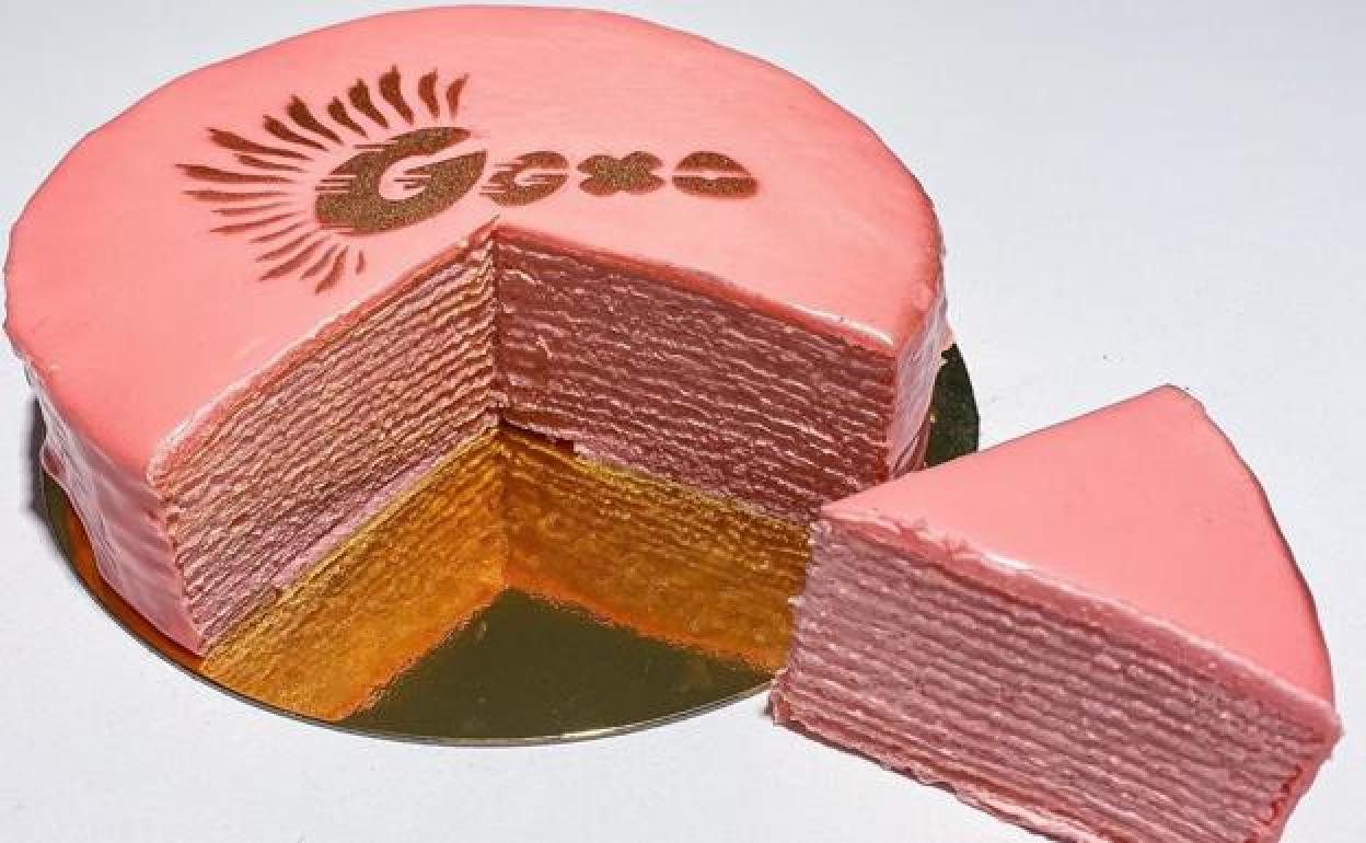 Esta fue la tarta de cumpleaños de Cristina Pedroche, que acaba de hacer 32. C.P.