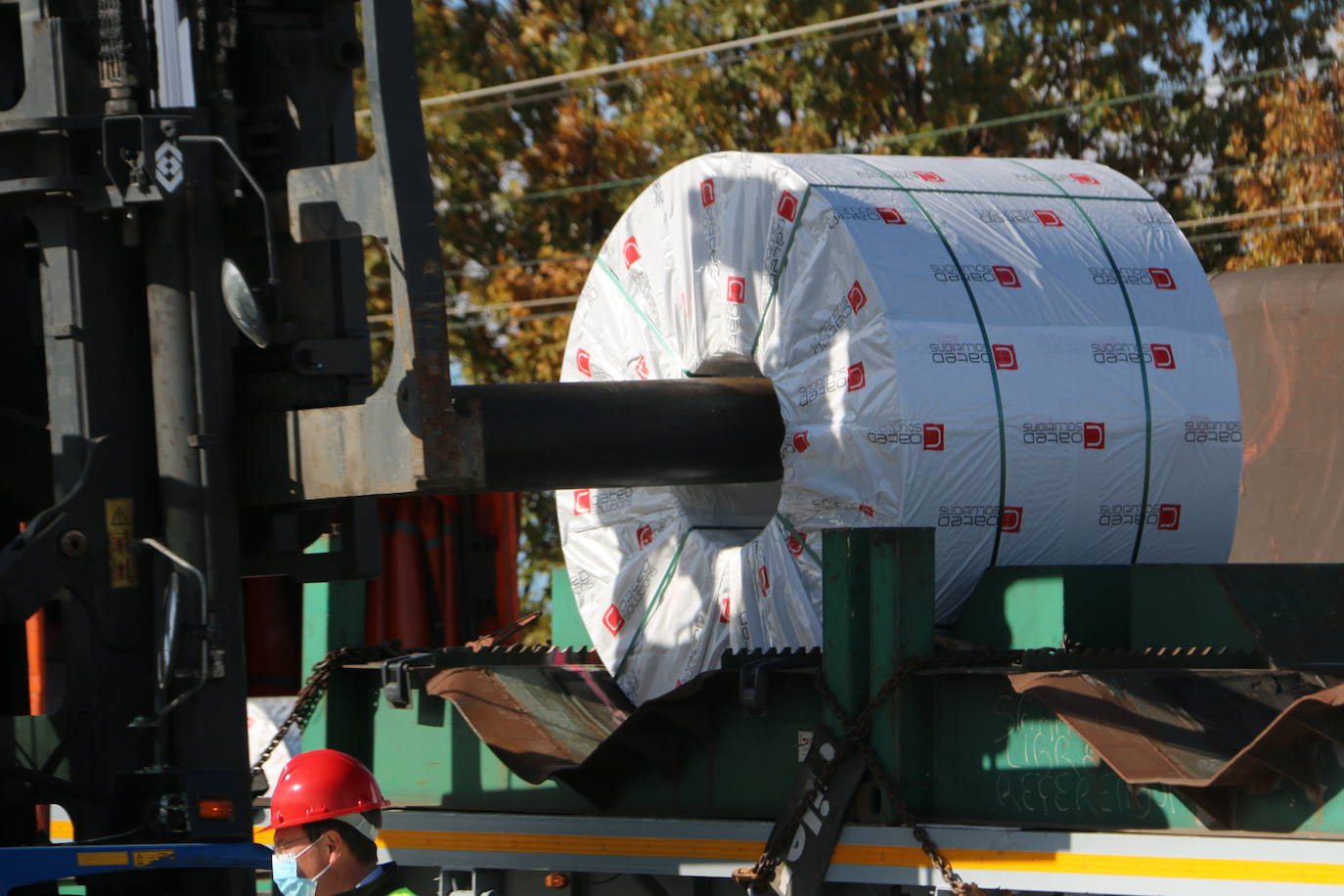 Fotos: Primer tren con salida desde Coated Solutions León