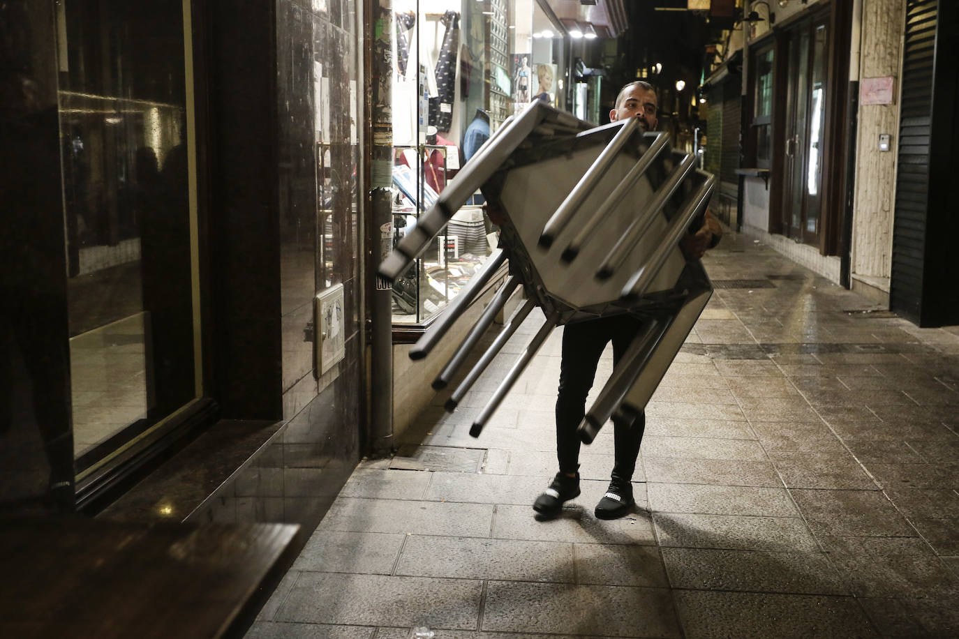 Fotos: Cierre de bares este jueves en León