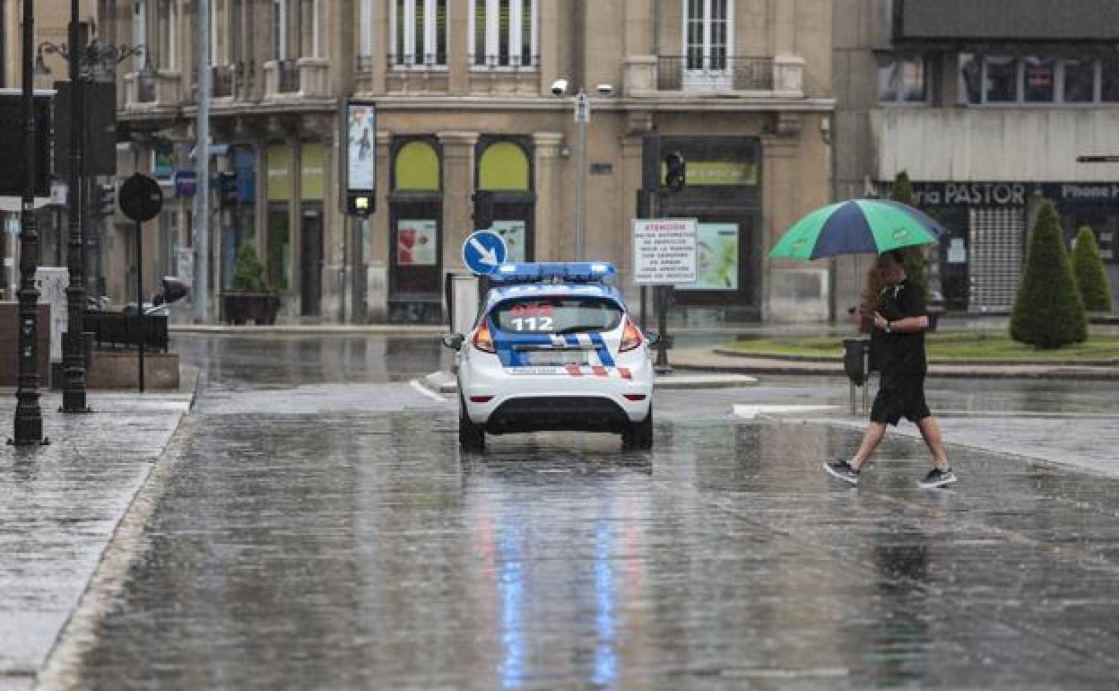 Lluvia en León capital. 