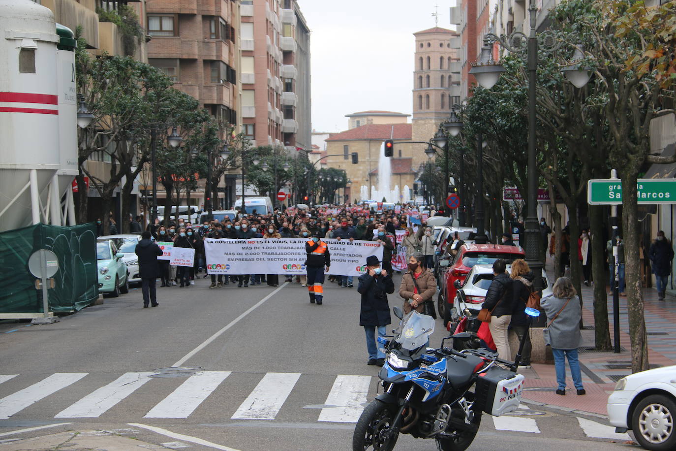 Vista de la manifestación. 