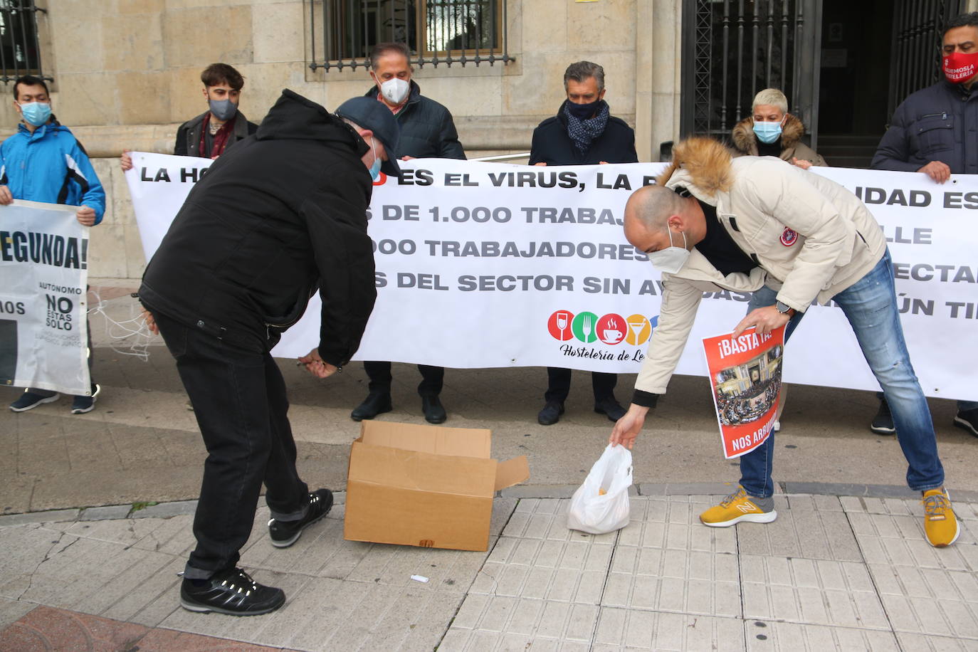 Vista de la manifestación. 