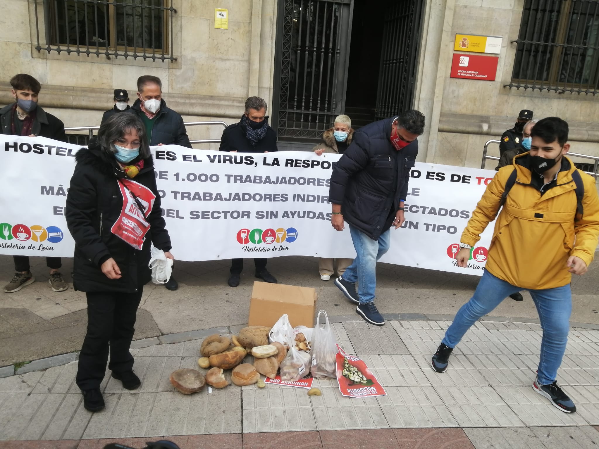 Vista de la manifestación. 