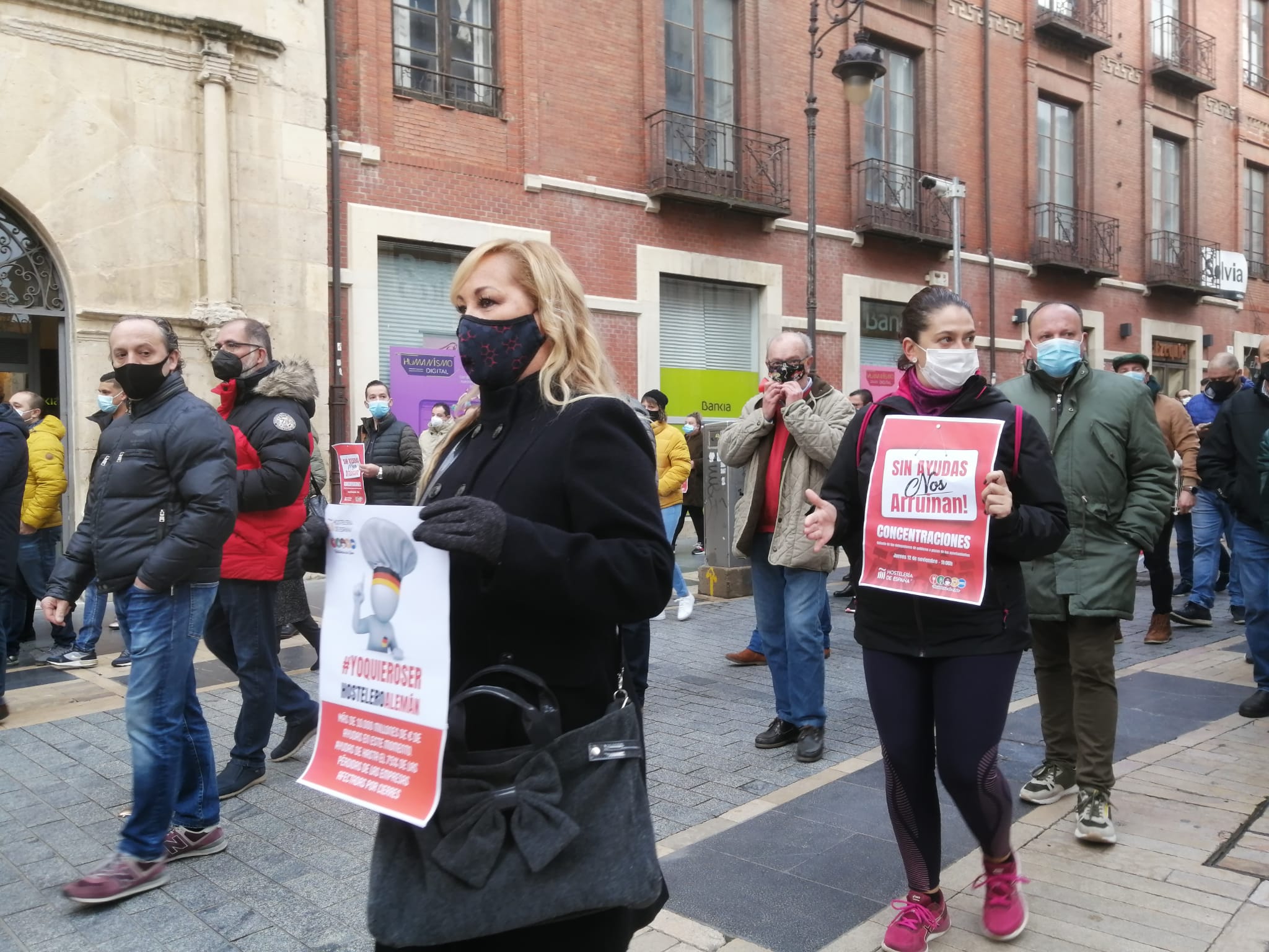 Vista de la manifestación. 