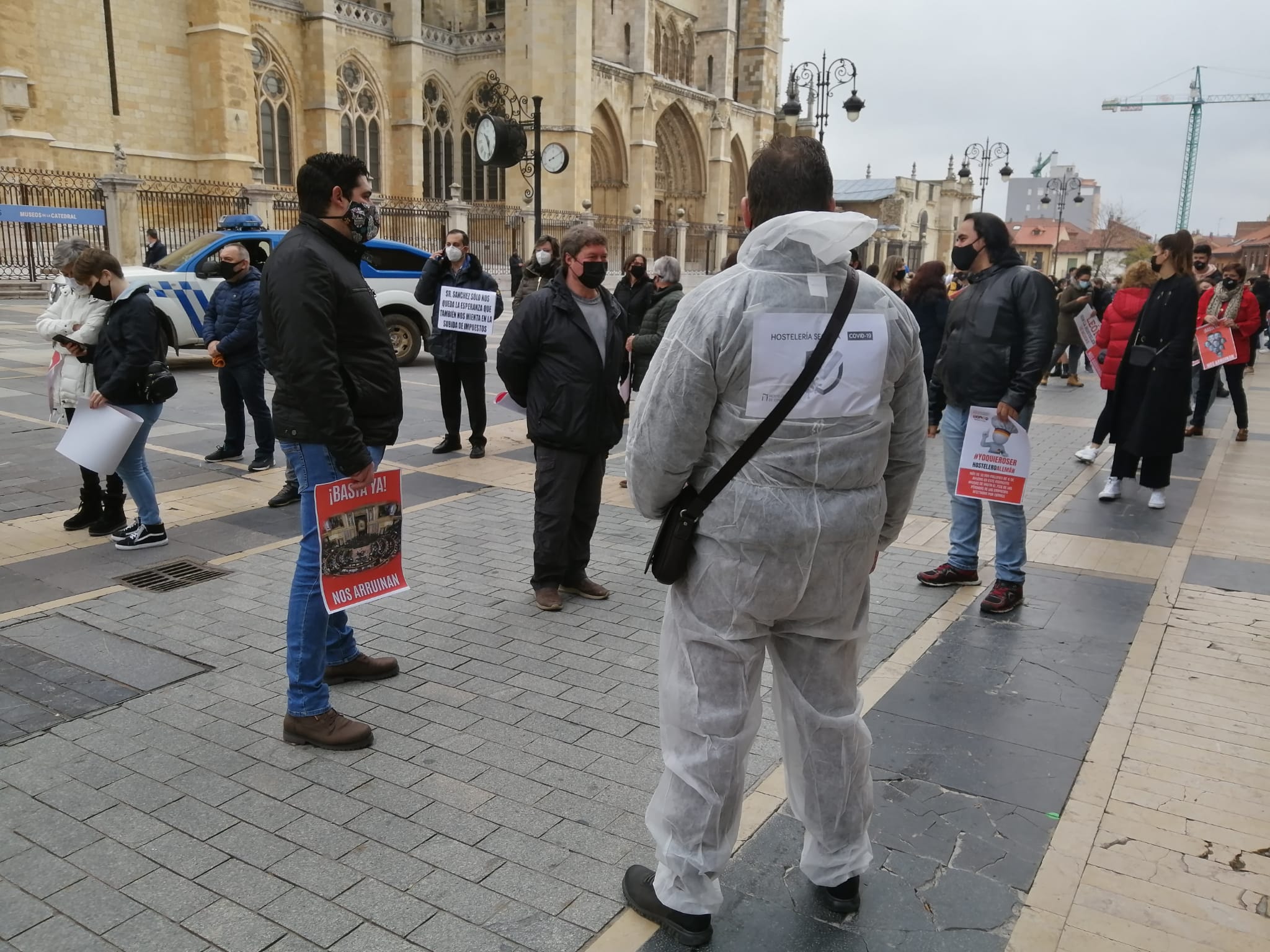 Vista de la manifestación. 