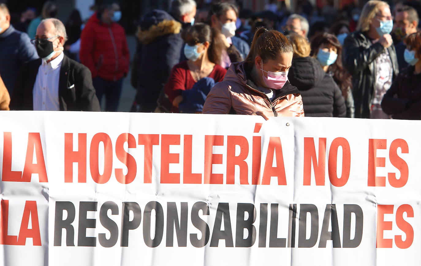 Participantes en la manifestación. 