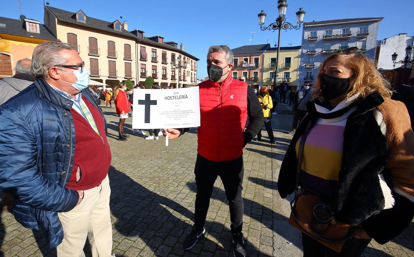 Participantes en la manifestación. 