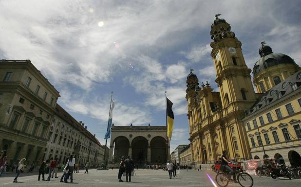 Plaza del Odeón en Múnich. 