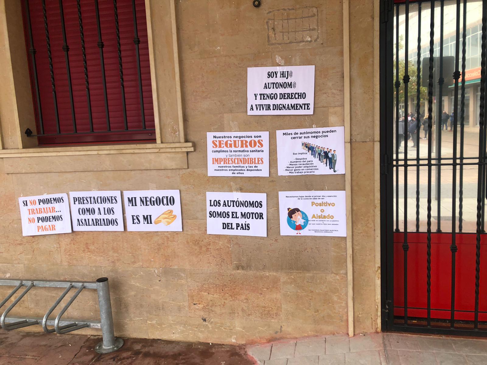 Los autónomos se manifiestan en Valencia de Don Juan