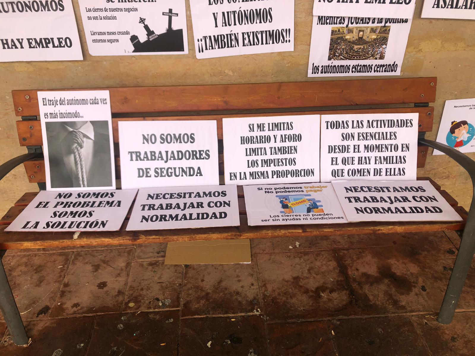 Los autónomos se manifiestan en Valencia de Don Juan