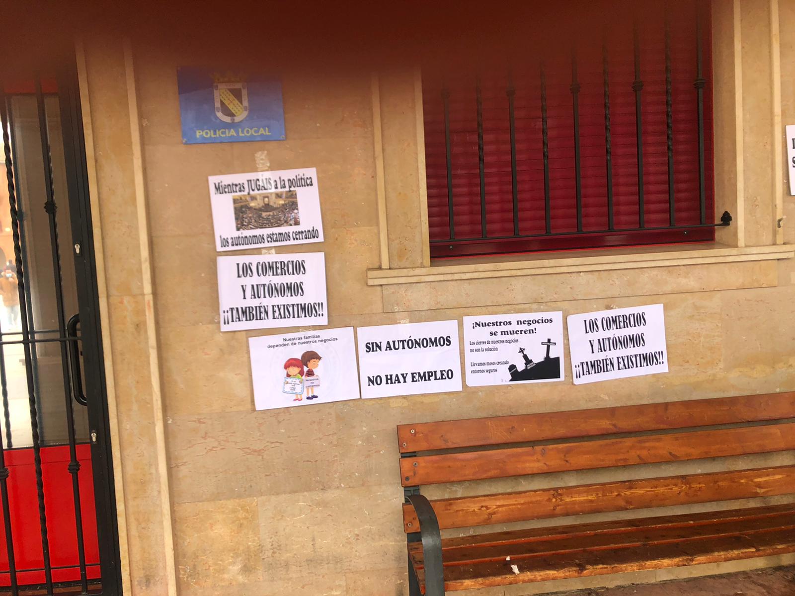 Los autónomos se manifiestan en Valencia de Don Juan