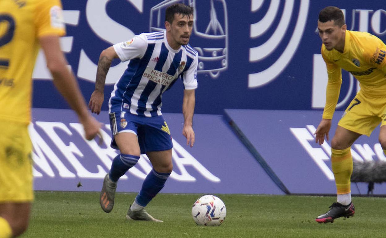 Gaspar Panadero, en un partido con la Deportiva.