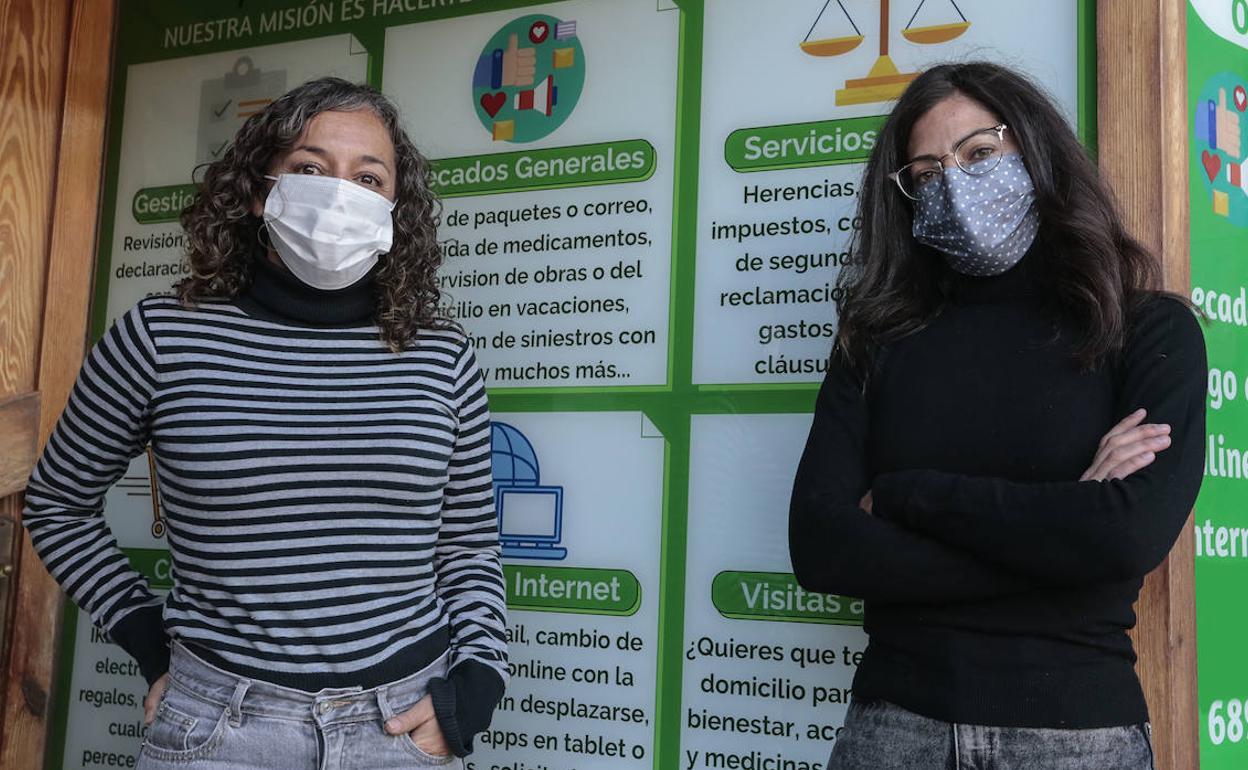 Sara Velasco y Cristina Mayo, promotoras de recadosrurales.com.