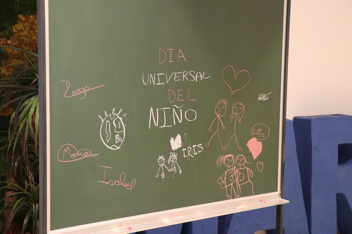 Dibujo para celebrar el Día Universal del Niño.