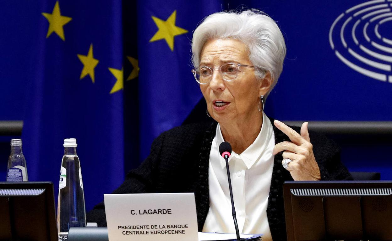 Christine Lagarde, presidenta del BCE.