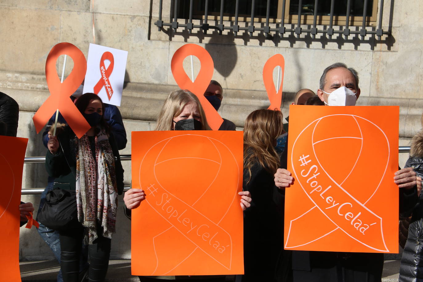 Centenares de personas se sumana la plantaforma 'Mas plurales' para exigir que no se desarrolle esta nueva ley educativa.