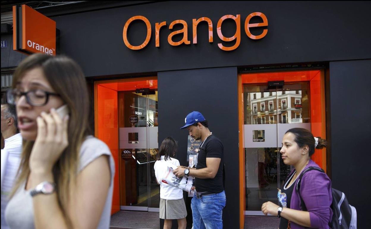 Una tienda de Orange en Madrid.