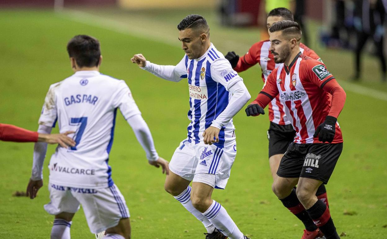 Un instante de la última victoria de la Ponferradina en esta temporada.