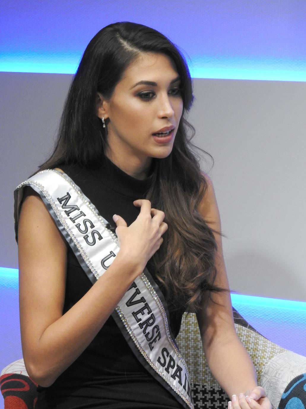 La modelo leonesa Andrea Martínez en una entrevista con leonoticias tras coronarse Miss Universo Spain.