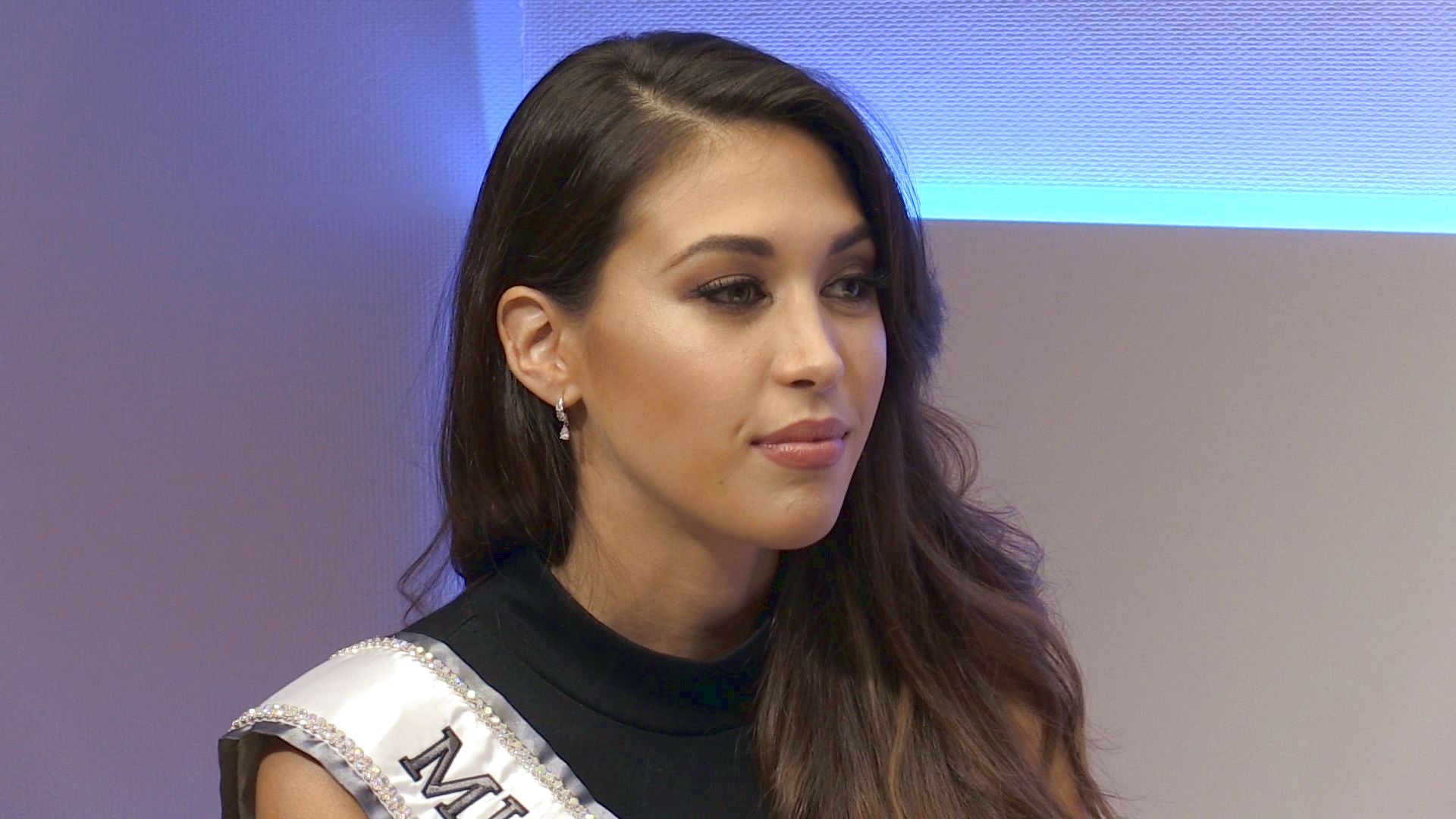 La modelo leonesa Andrea Martínez en una entrevista con leonoticias tras coronarse Miss Universo Spain.