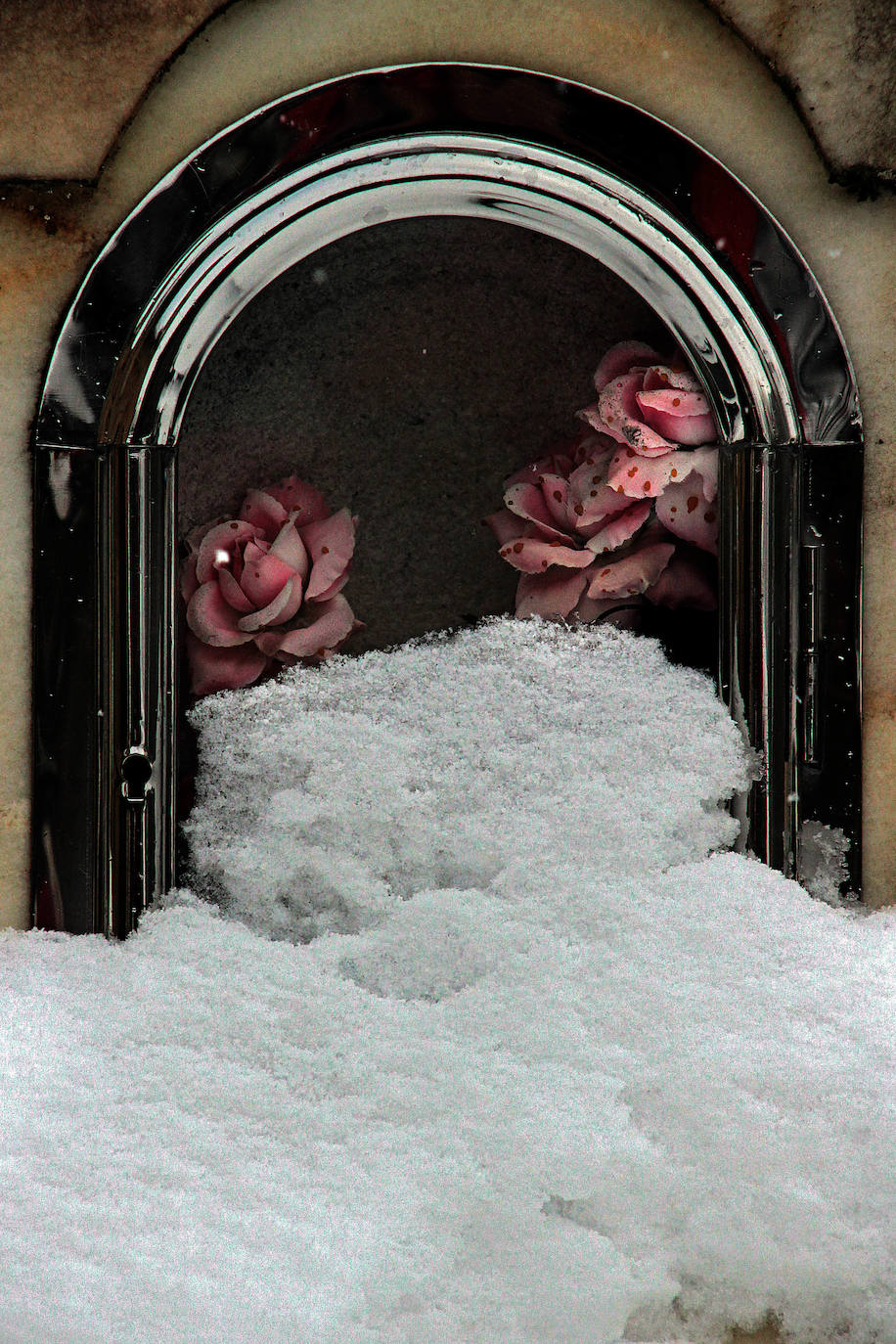 La nieve deja impactantes imágenes en la provincia. 