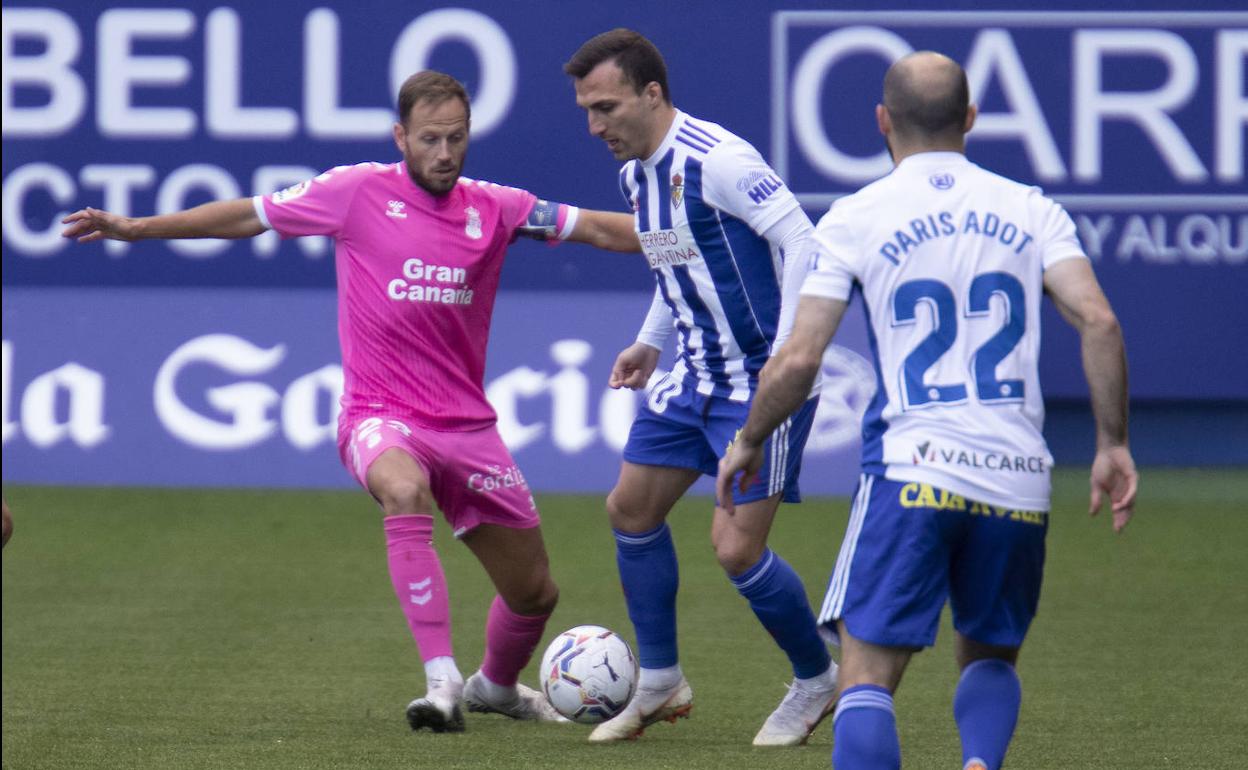 Lance del último partido de la Ponferradina. 