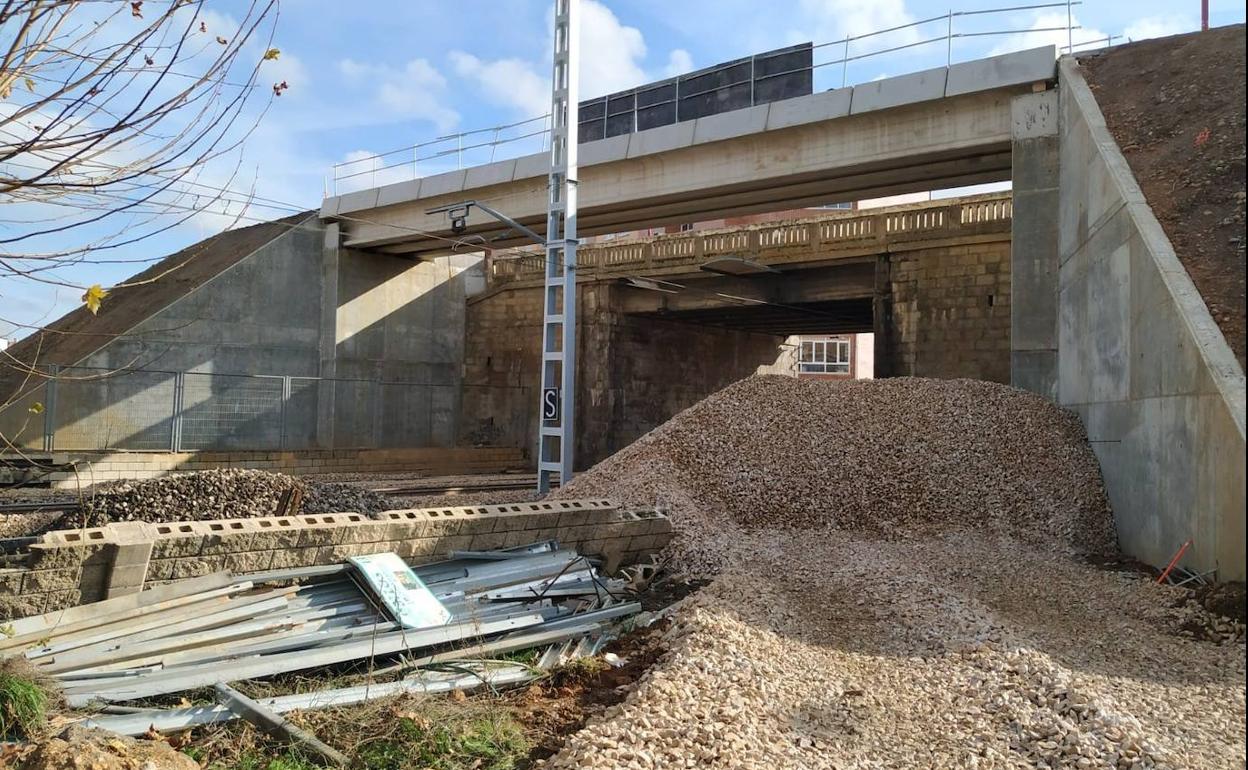 Obras para la permeabilización del ferrocarril en el municipio de San Andrés.