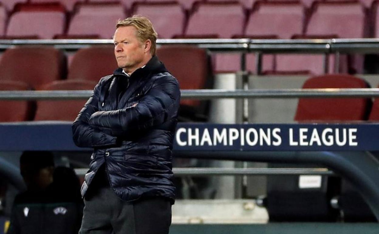 Ronald Koeman, durante el Barcelona-Juventus.