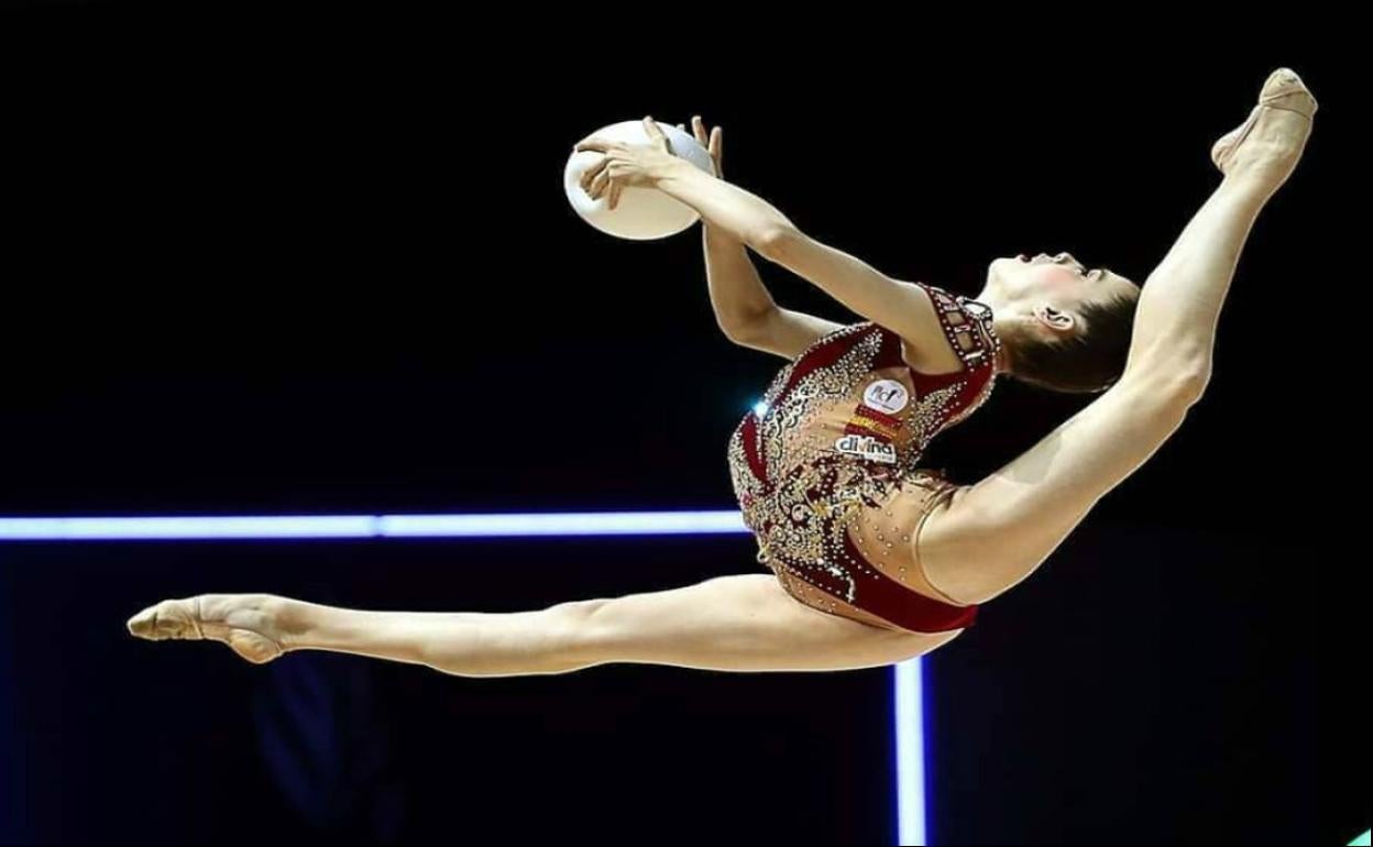 María Añó, en una competición celebrada e los últimos meses.