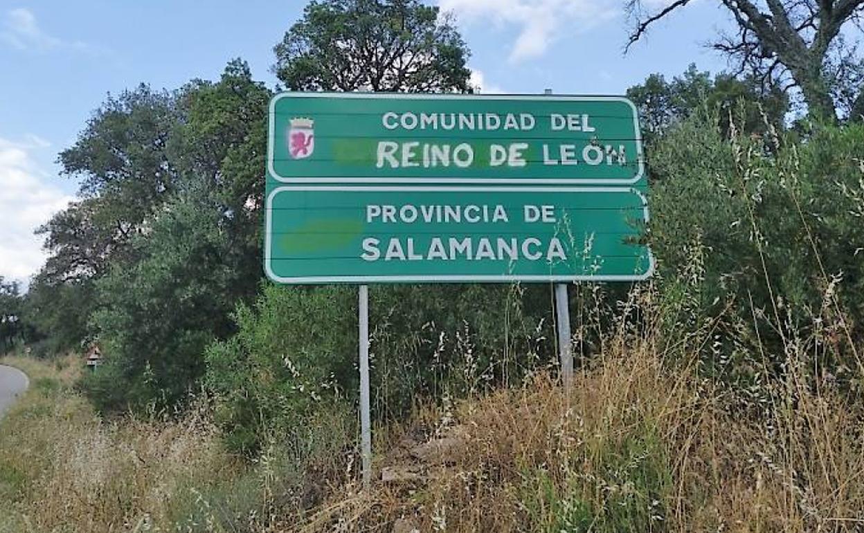 Imagen de uno de los accesos a la provincia de Salamanca. 