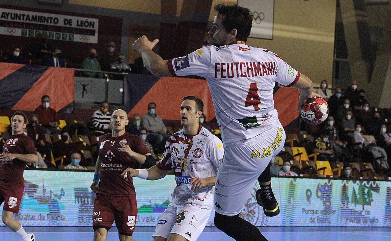 Feutchmann, en el partido ante el Atlético Valladolid.