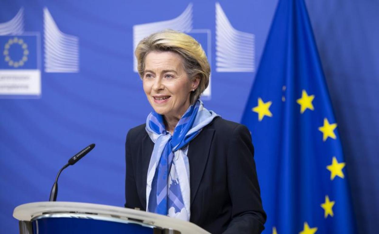 Ursula von der Leyen, presidenta de la Comisión Europea. 